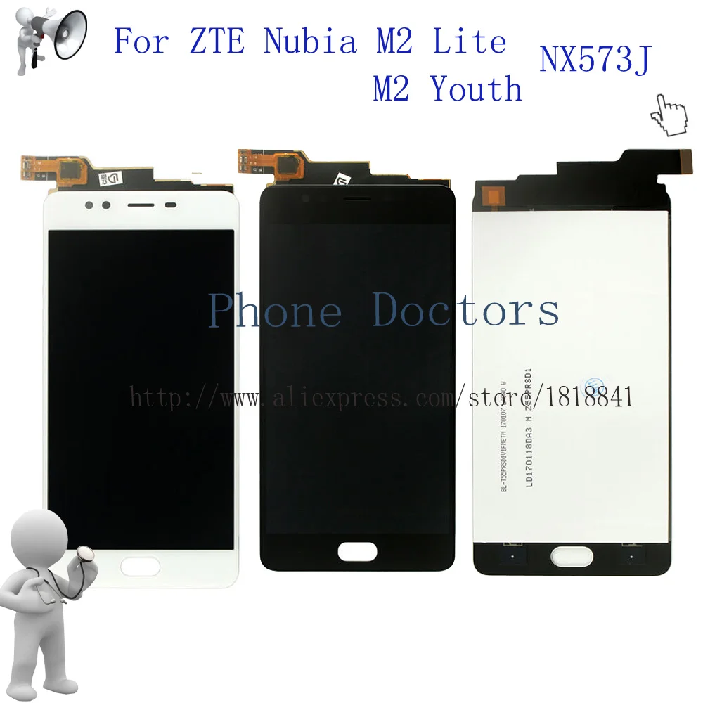 For Nubia M2 Youth Edition Full LCD DIsplay Touch Screen Digitizer Assembly For ZTE Nubia M2