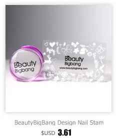 BeautyBigBang 20 шт./компл. 6 см красочные пластины для стемпинга ногтей искусство тарелка-органайзер лазерный держатель нейл-арта чехол сумка плиты