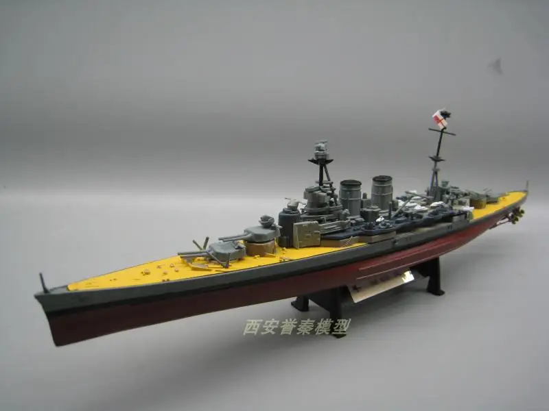 AMER 1/1000 масштаб военная модель игрушки Королевский Темно-Синий HMS капюшон Battlecruiser 1941 литье под давлением металлический военный корабль игрушка для коллекции