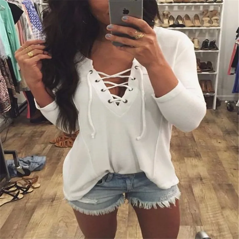 HOT SALE 2018 New Fashion Winter Long Women Knitted Pullovers Tops V-neck Slim Warm Sweaters