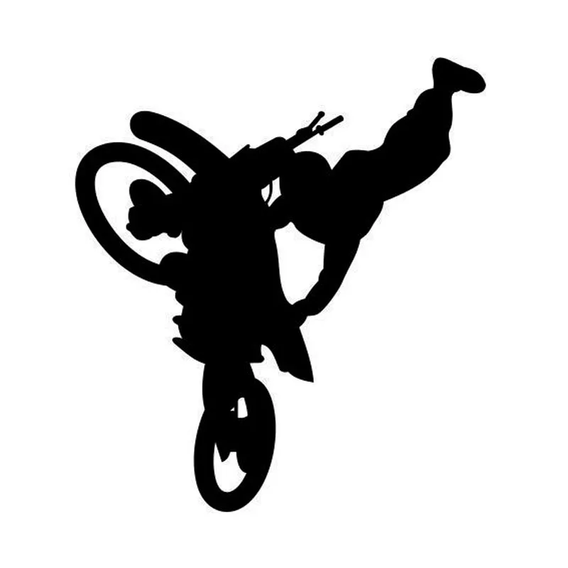 10.6*11.9CM Freestyle Motocross Personalized Car Stickers Fun Vinyl Window Decals Black/Sliver C7-1349 | Автомобили и мотоциклы
