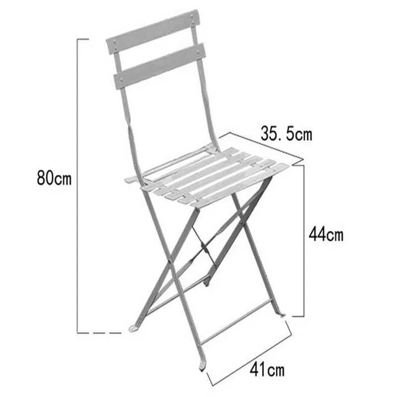 Открытый Отдых железные балконные стулья журнальный столик складной садовый стул