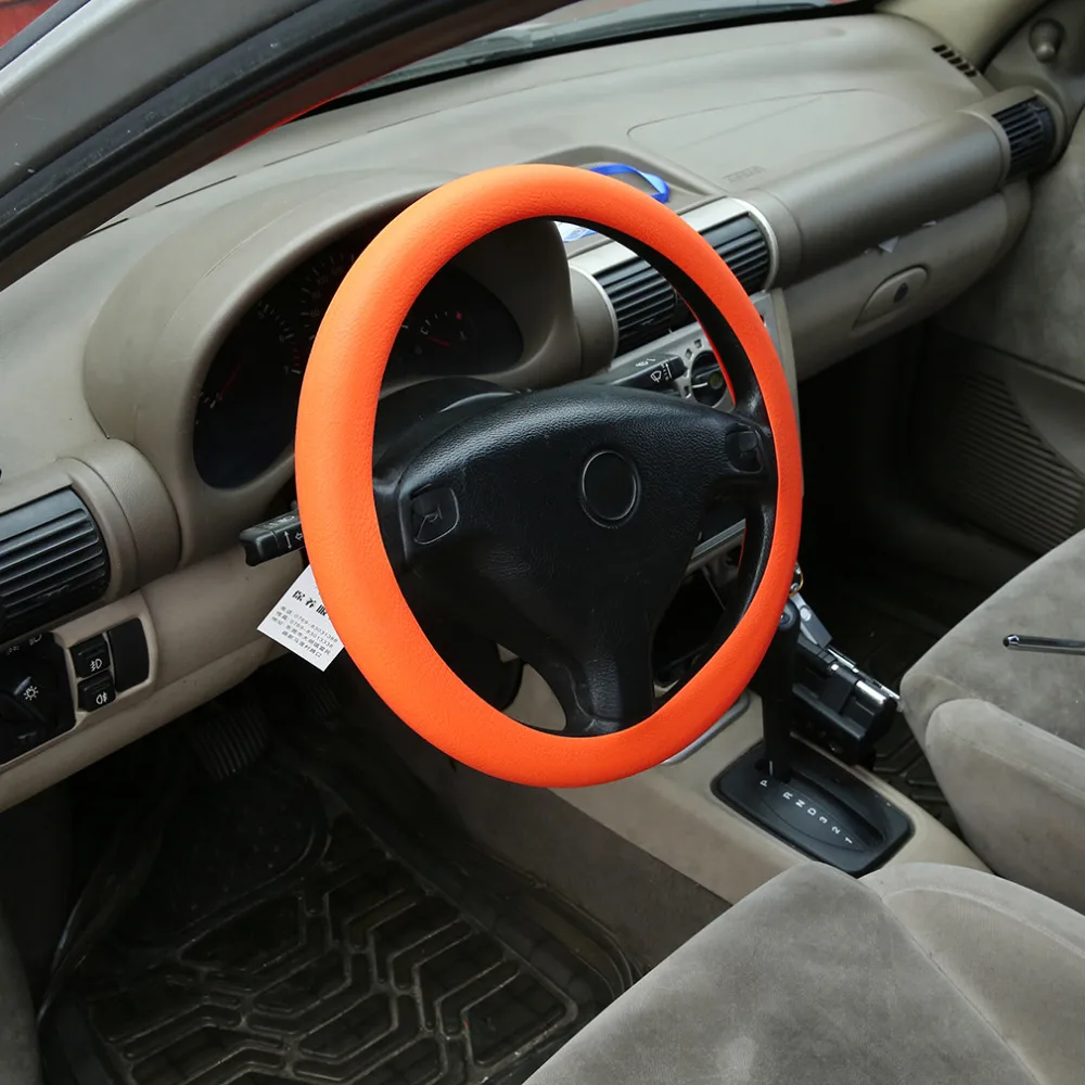 6 Styles Fashional Decoration hot Soft Silicone Steering Wheel Cover Shell Skidproof Odorless Eco-Friendly Protector Hot