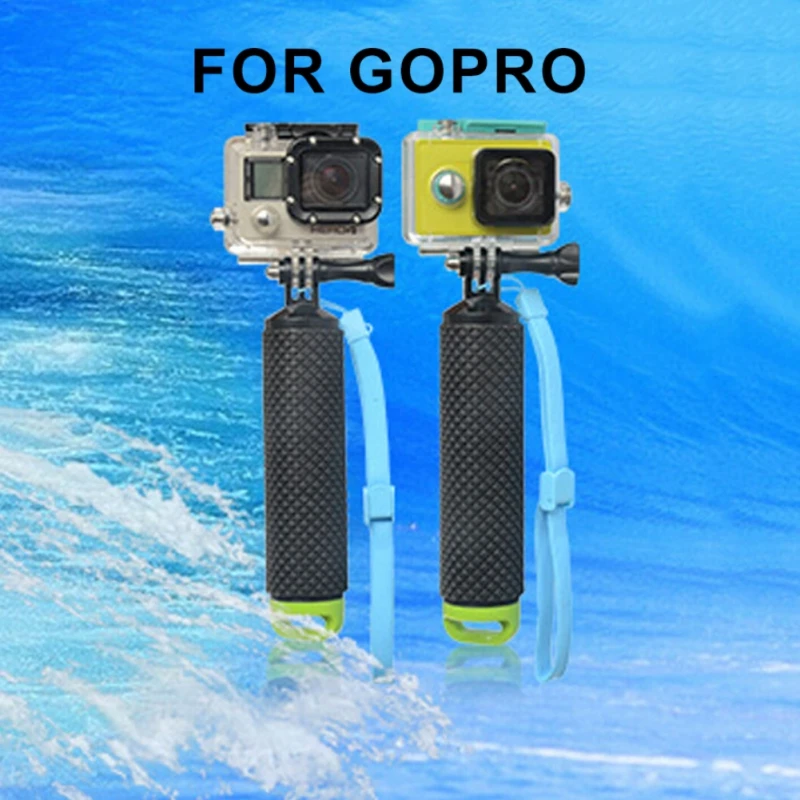 

High Quality Float Hand Grip Buoyancy Rod Pole Stick Monopod Tripod with Wrist Strap for Gopro Go Pro Hero 5 Sport Action Camera