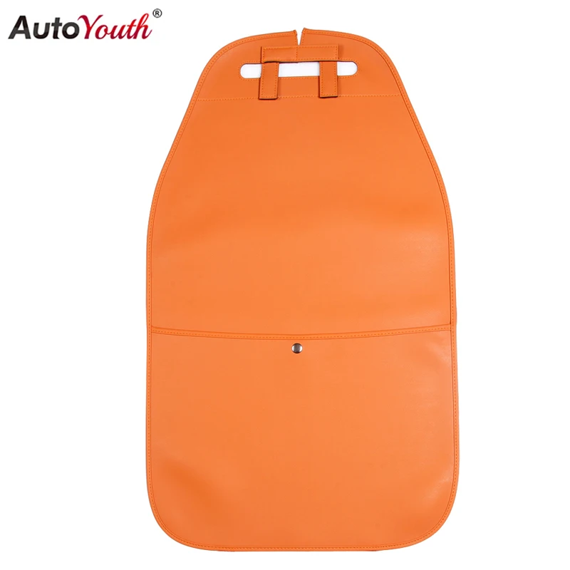 

1PCS PU Learther Car Seat Back Cover Automobile Seat Back Protector Storage Cover Organizer Kick Mat Pocket Pad