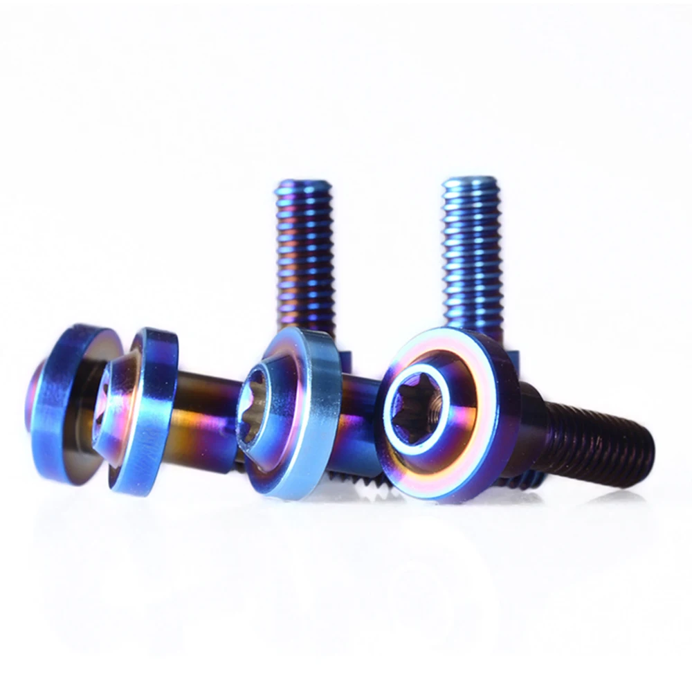 

6pcs Titanium Ti M6x20mm For Yamaha R1 1998-2009 R6 1999-2008 Front Disc Brake Rotor Bolts Screw FZ600 FZ1000 FJR1300