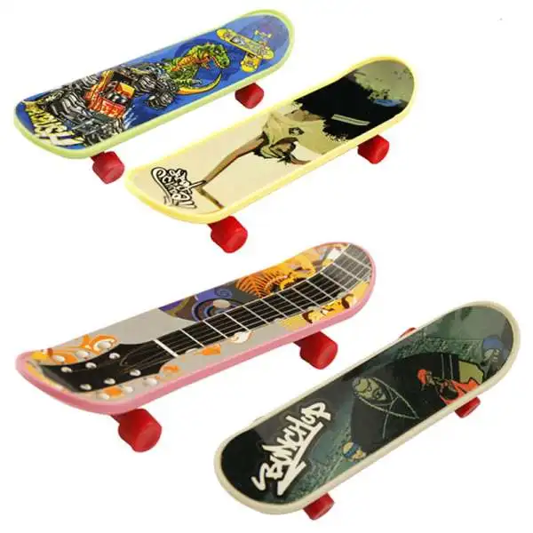

HOT 4PCS Finger Board Truck Mini Skateboard Toy Boy Kids Children Gift
