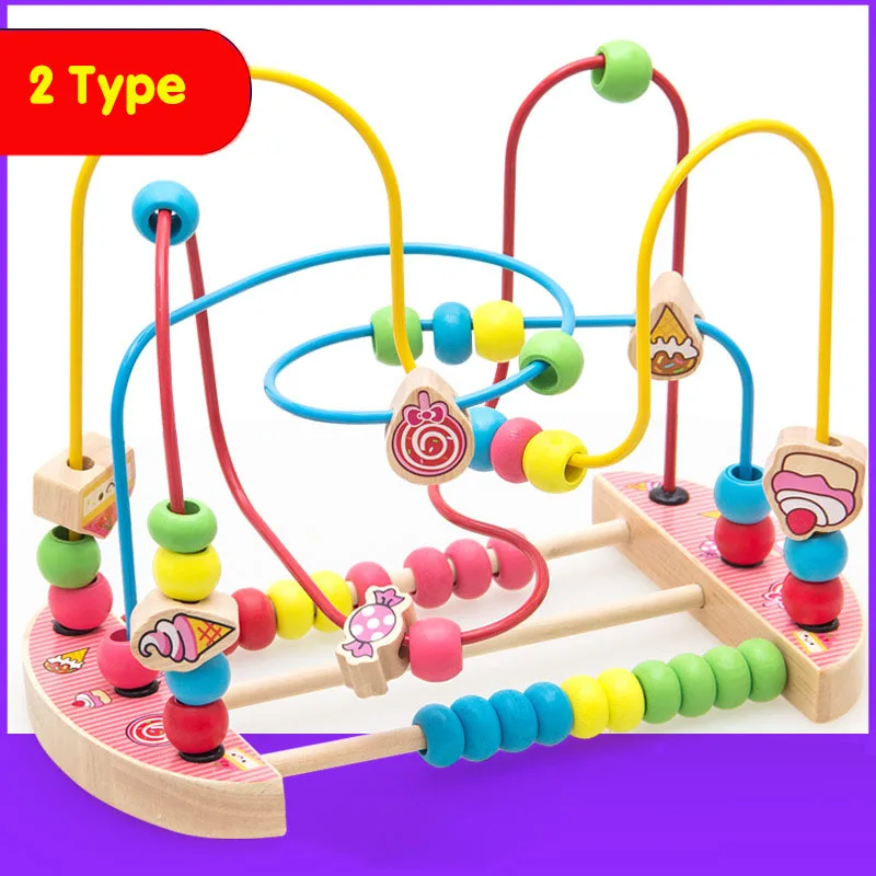 2018 New Design Math Toys Children Kids Toddler Baby Colorful Wooden
