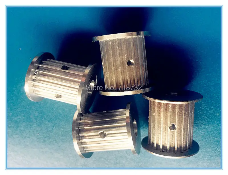 

4pcs HTD3M 20 teeth 8mm bore timing pulley and HTD3M open timing belt 20mm wide 5m length