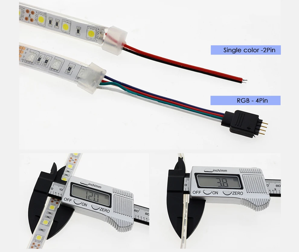 DC12V IP68 Водонепроницаемый 5050 Светодиодные ленты 60 светодиодный/м 0,5 м/1 м Водонепроницаемый лента, используете устройство под водой для плавательного Бассеина, садок для рыбы, Ванная комната