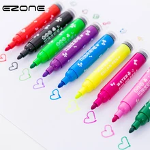 EZONE 12/18/24 Цвета Акварельная ручка с медведем птица значок с животным на верхней части для Для детей картины DIY студенческие канцелярские принадлежности