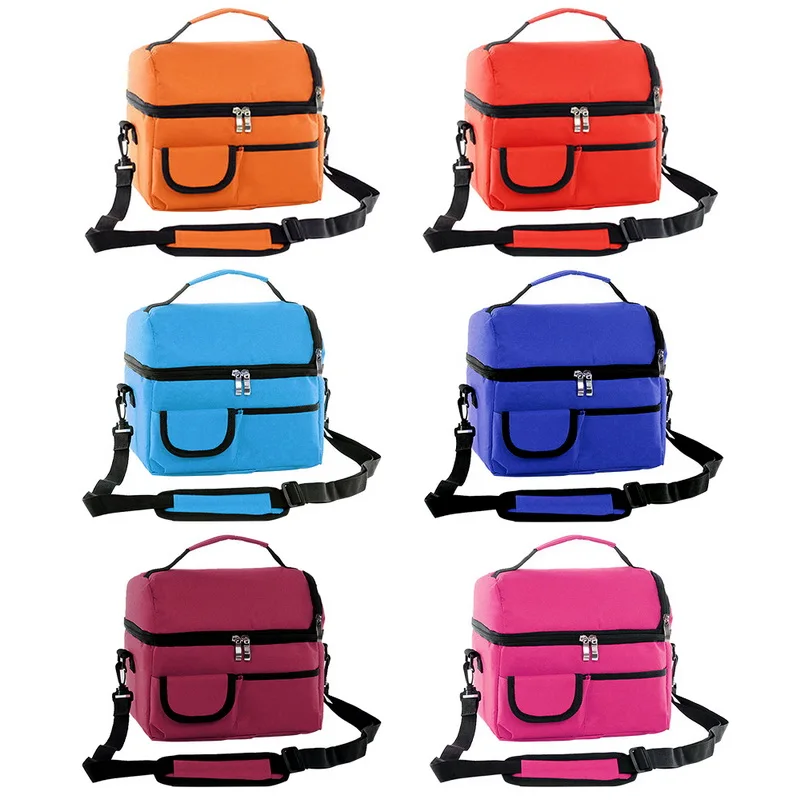 

Hoomall Portable Refrigerated Ice Pack Camping Supplies Oxford Cloth 600D Lunch Bag Food Container Storage Insulated Lunch Bag