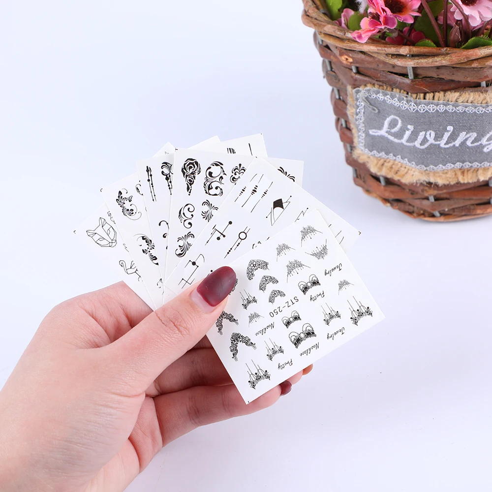1 шт. Переводные переводные наклейки для ногтей, смешанные наклейки для самостоятельного маникюра, наклейки для ногтей, профессиональные инструменты для дизайна ногтей