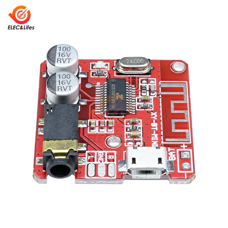 

5Pcs MP3 Bluetooth Decoder Board V4.1 Stereo Wireless Module Lossless Speaker Audio Amplifier Board Modified Bluetooth Receiver