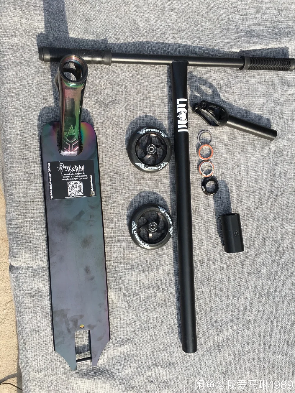 

blunt & fasen & limit bmx scooter,stunt scooter,kick scooters 110 wheels PU wheels free shipping black