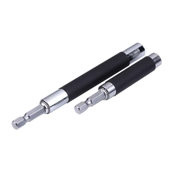 

2pcs1/4"Extension Guide Rod Mini Handy Screw Bit Holder Magnetic Bit Tip Holder Hex Bit Drill Telescoping Screwdriver Bit Holde