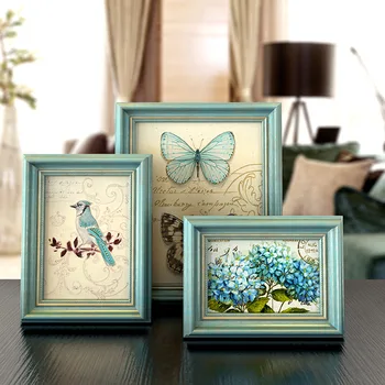 

Europe 1 pcs photo frame desktop ornaments wedding photo 6/7/8/10 inch baby frame vintage picture frame/certificate frame
