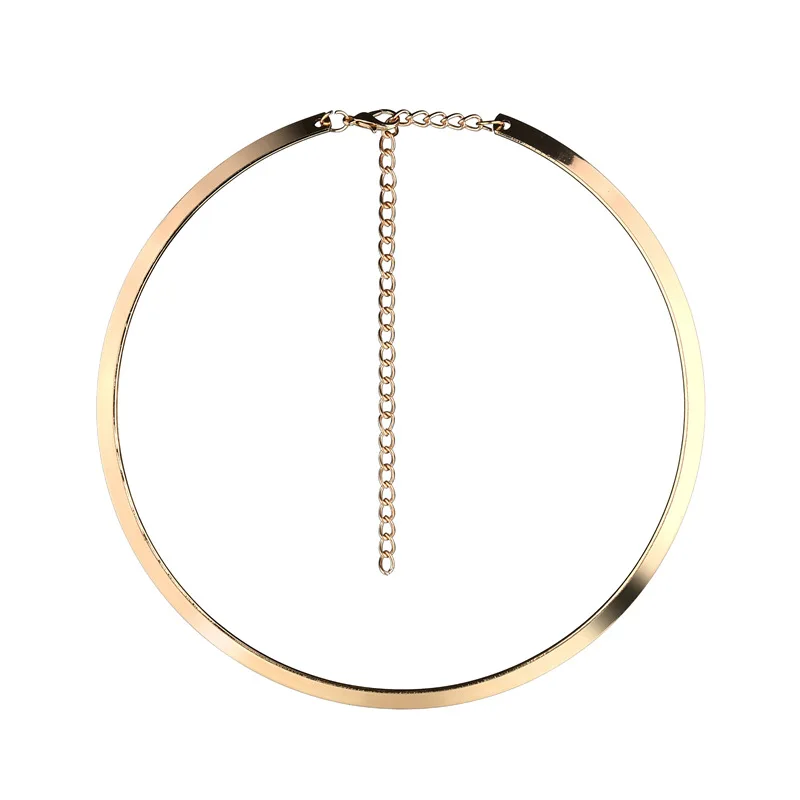 

simple design fashion hyperbole punk metal texture sexy girl false collar charm choker Necklace women