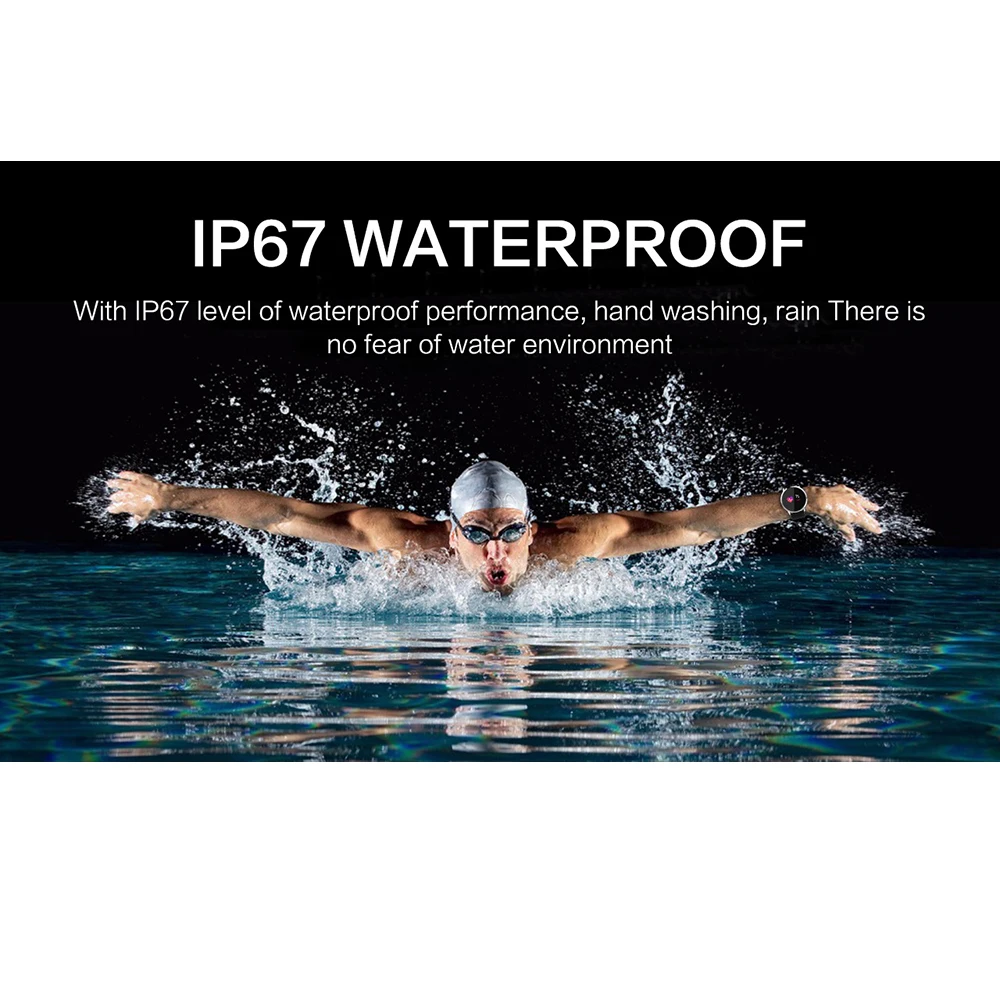 W1 Sport SmartWatch IP67 Waterproof Blood Pressure Heart Rate Monitor Funny Game Long-Standby Smart Watch For IOS Android OS