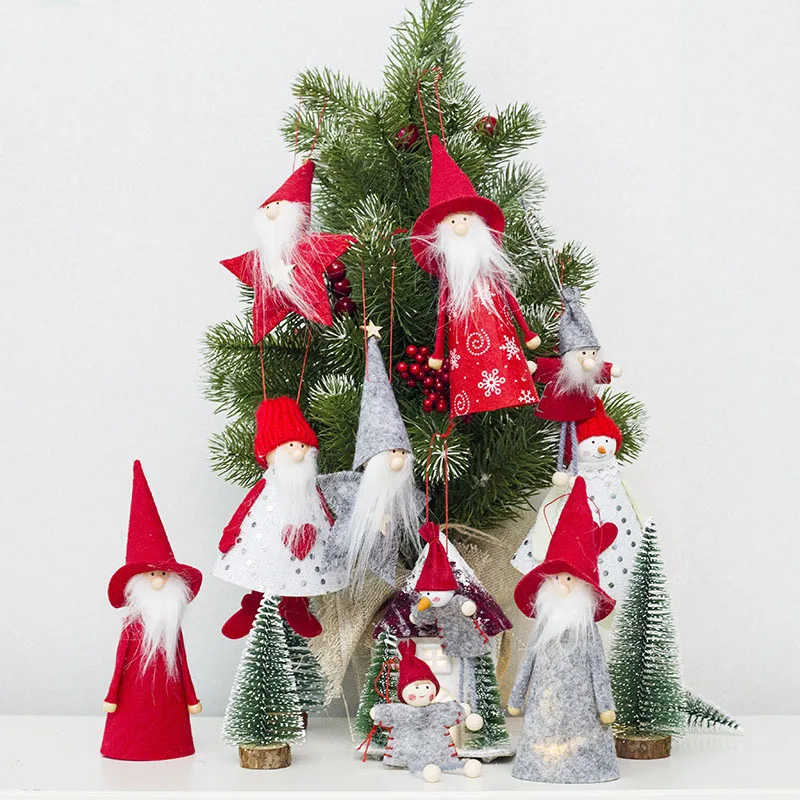 

Christmas Decoration Christmas Series Dolls Mini Christmas Tree Decorations Felt Cloth Pendants