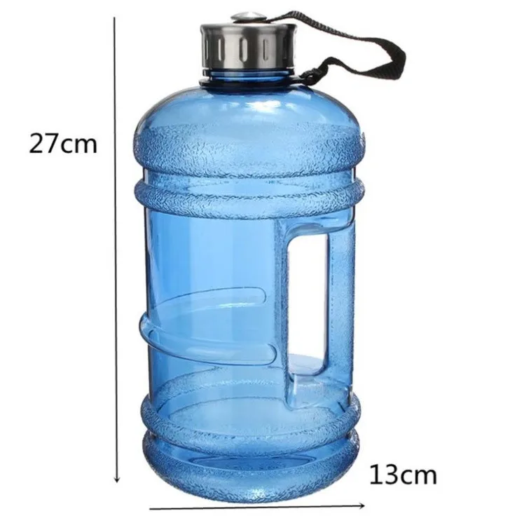 2.2L большой емкости бутылки для воды Спорт на открытом воздухе тренажерный зал Половина галлонов фитнес-Тренировка Кемпинг бег тренировка бутылка для воды чашка пространства