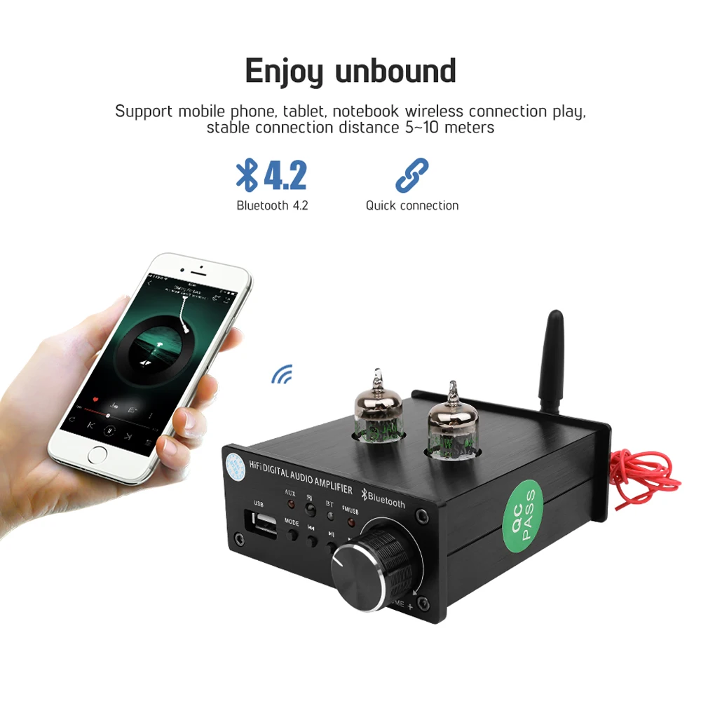 Трубчатый предусилитель AIYIMA плата предусилителя Bluetooth 4 2 5654 трубчатый регулятор