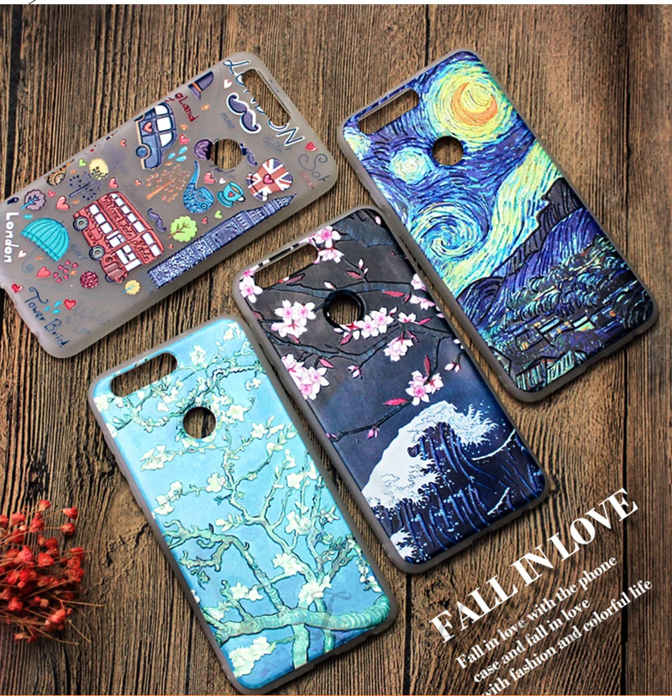 !ACCEZZ Soft Funny Cartoon Protective Back Cover Case For Huawei P9 Mate 89 Honor 78 Case Bumper TPU Painting Shell Funda Capa (3)