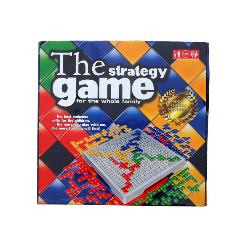 Обучающие игрушки 484 квадратов игра, игра, игра Blokus, настольная игра, легко играть для детей, русская коробка серии, домашние игры