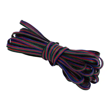 

10m RGB 5050 3528 LED Strip 4pin 20AWG RGB Extension Cable Wire Widely used in LED lighting, household appliances etc.