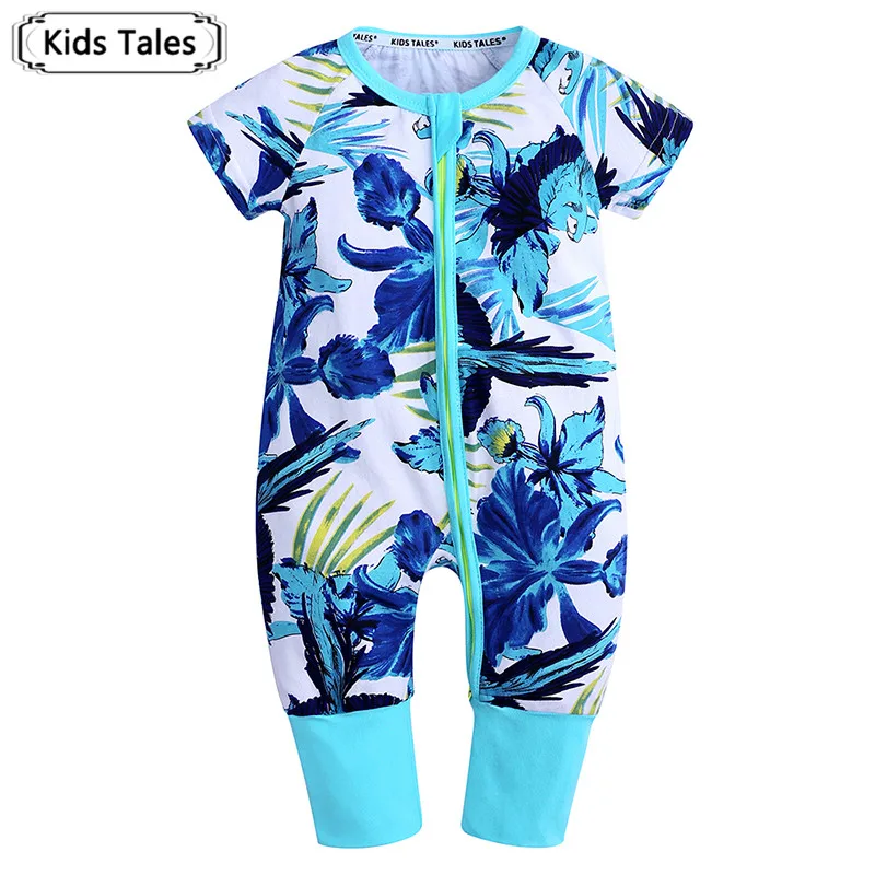 SR415 Summer Fashion Baby Boy Clothes Short Sleeve Baby Rompers Newborn Cotton Baby Girl