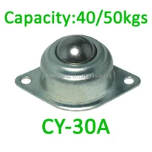 CY-30A 50kgs capacidade de carga maverick olho Chapeamento Do Zinco de Aço unidade de transferência de Bola, 1 3/16 “CY30A rodízio bola transportador rolamento