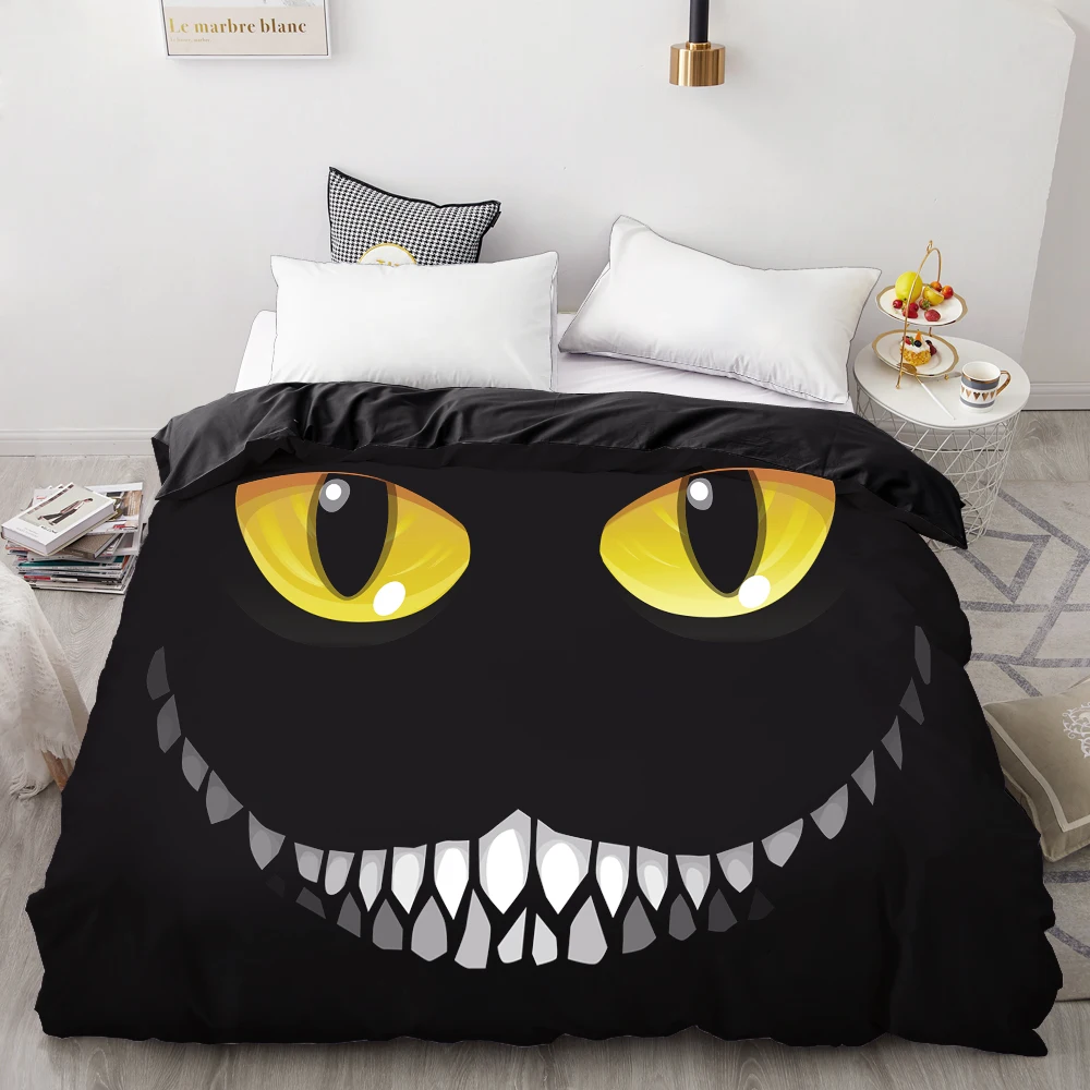 Halloween-14 3D печать на заказ пододеяльник, одеяло/одеяло чехол 220x240/200x200, постельные принадлежности Хэллоуин Тыква смайлик, Прямая поставка - Цвет: Halloween-14