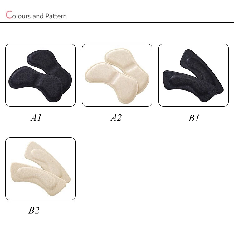 1 пара высококачественных мягких подушечек для обуви на высоких каблуках с невидимой задней частью, клейкая подкладка, подушечки, стельки HT3