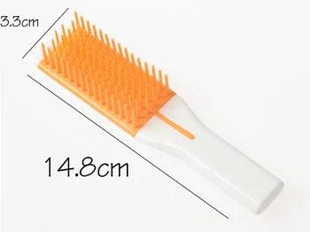 

Senior care square comb hair comb soft cabinet and delicate Anti-static hairdressing tool plastic comb(color random)