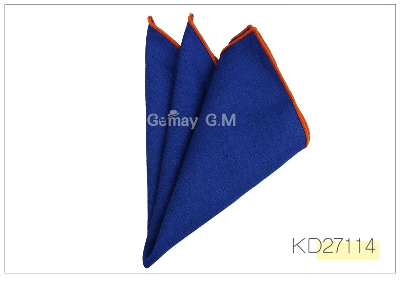 Модные однотонные льняные карманные квадратные костюмы Hanky карамельный цвет носовые платки повседневный костюм квадратный платок