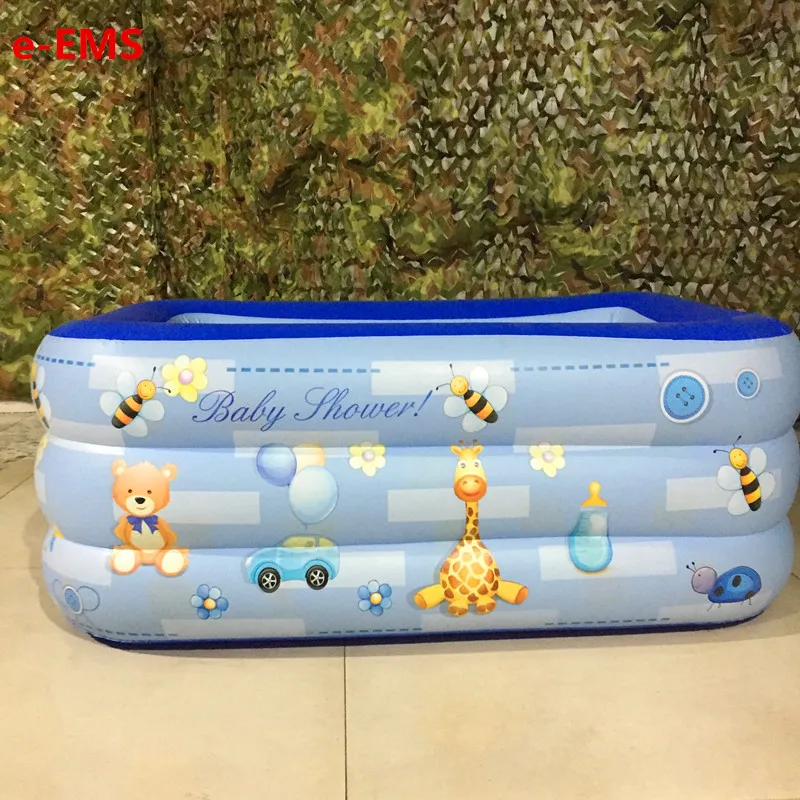 

Three Circle Rectangle Baby Inflatable Swimming Pool Family Paddling Pools Swimming Bucket Thicken Sea Ball Pool G2027