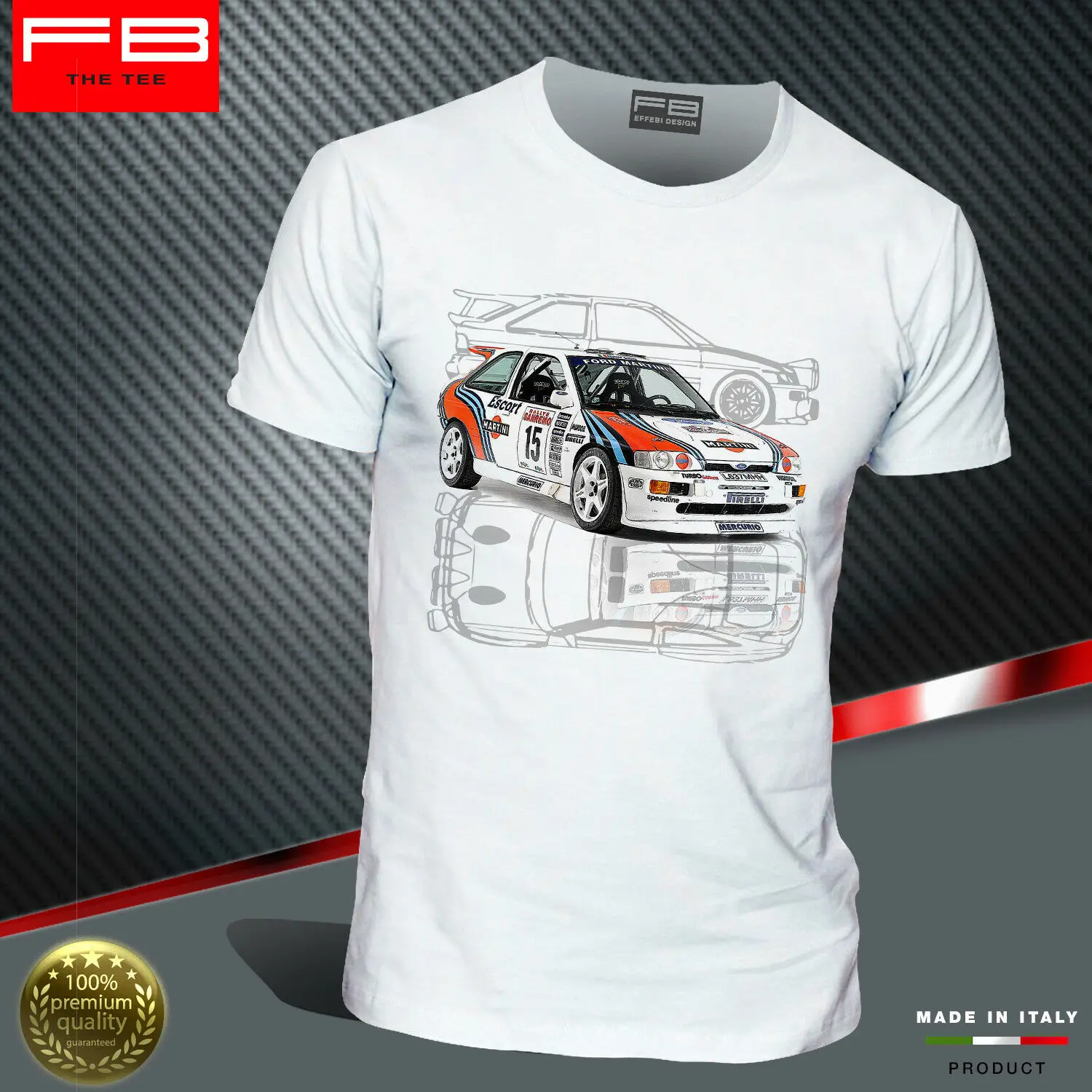 

2019 Funny T-Shirt Car Escort Cosworth Martini Racing Rally Gr A History Unisex Tee