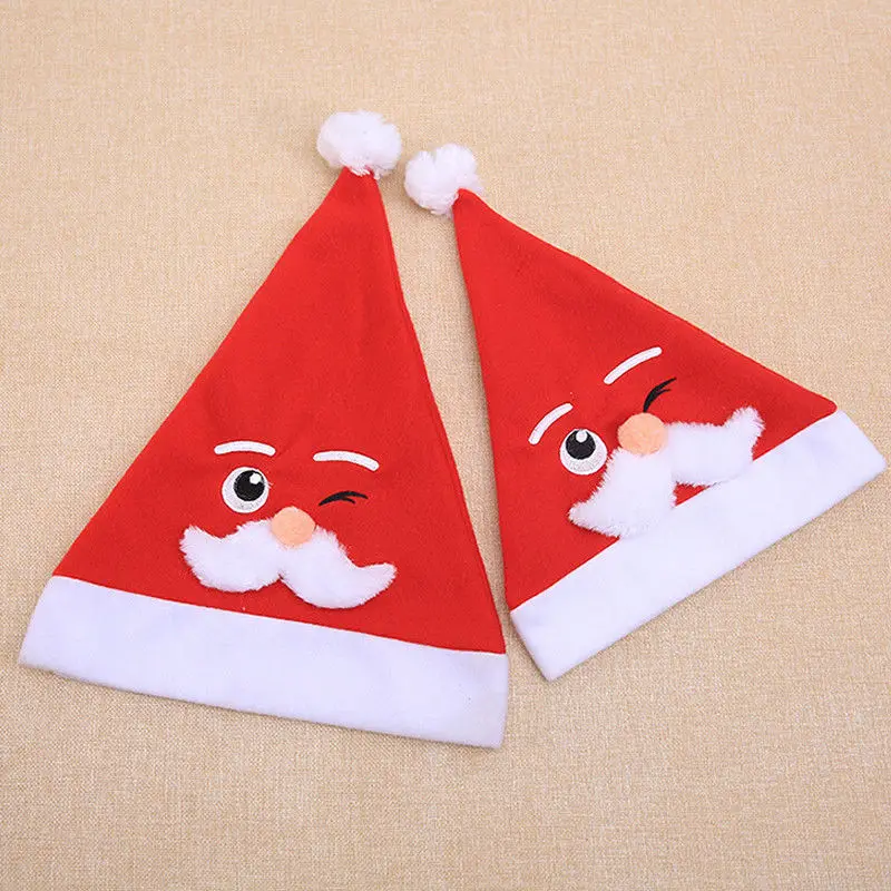 Рождественские шапки, вечерние шапки Санта-Клауса, красные плюшевые рождественские головные уборы, костюм, семейные подарки для родителей и детей, шапочки для рождественской вечеринки