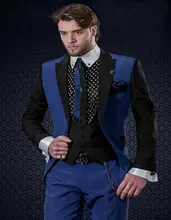 New Arrival Handsome One Button Groom Tuxedos Groomsmen Men’s Wedding Prom Suits Bridegroom (Jacket+Pants+Vest+Tie) K:830