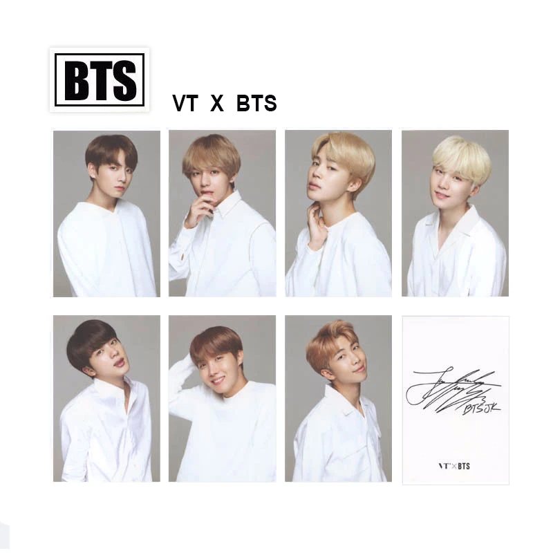 

SGDOLL 2019 Kpop Lomo Card JUNG KOOK V SUGA Jimin J-hope RM Autograph Photo Cards Poster Fans Gifts New 7pcs/Set