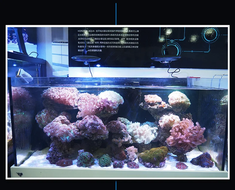Zet светильник НЛО ZE-8000 ZE-8200 ZE-8300 затемнения светодиодный аквариумный светильник полный спектр Tank коралловый риф коралловый лампа для морского аквариума