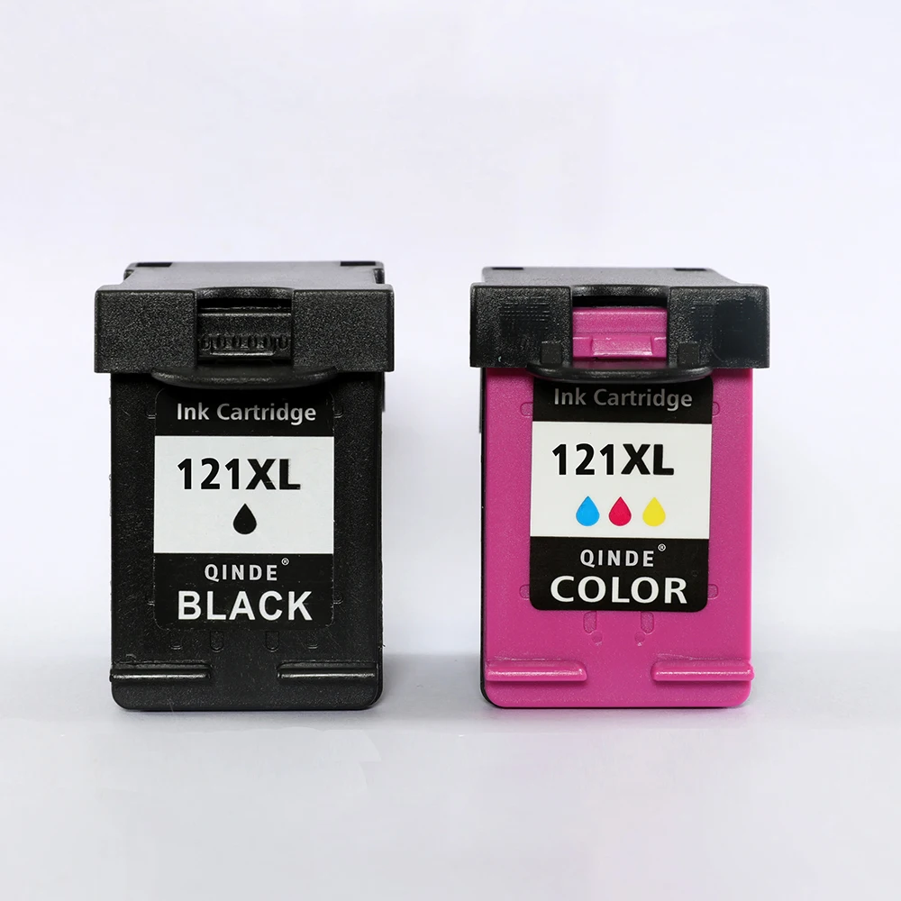 Qinde For hp 121 XL Refilled ink replacement 121XL Cartridge for Deskjet D2563 F4283 F2423 F2483 