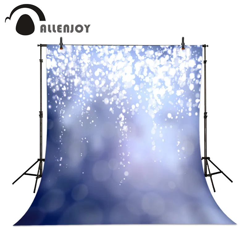 Фон для фотосъемки с изображением круга синих звезд блестящий свет s Bokeh