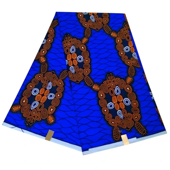 

Blue african print dresses,Quality wax fabric, african print fabric ankara patchwork fabric sold by 6 Yards LBL-100