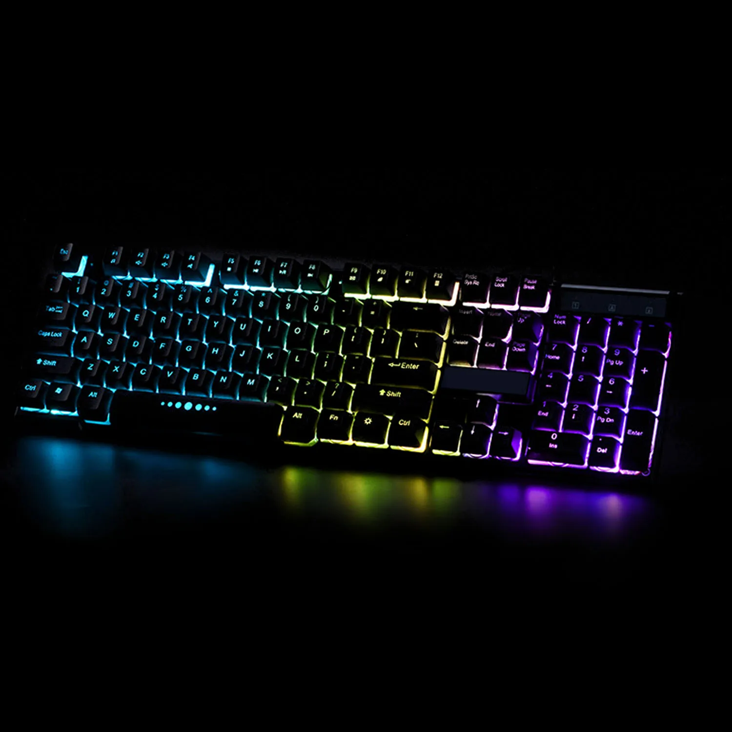  Elisona USB Wired LED 104Keys Backlit Gaming Game Keyboard for PC Computer Csgo Overwatch Lol Gamer