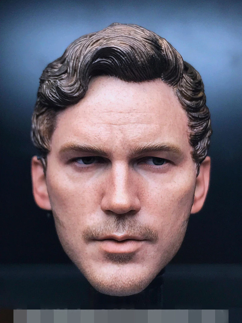 Пользовательский 1:6 весы вырезанная Мужская голова Star-Lord 2,0 Крис Пратт головы модель подходит 1" фигурка для тела части для игрушек