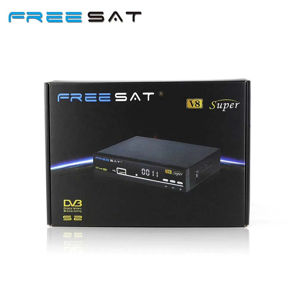 Hot Sale freesat V8 Super BOX HD Satellite Receiver WIFI DVB S2 Tuner