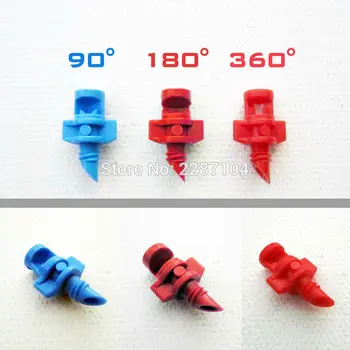 

100pcs High Quantity Mini EZ Clone Sprayer Nozzle Jet Mister For Cloning Machine Hydroponic System Hose 90 180 360 degree