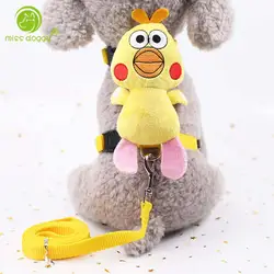 Мультфильм игрушка в форме собаки Cat груди жилет поставки забавный щенок поводок аксессуары тросы для чихуахуа 10A