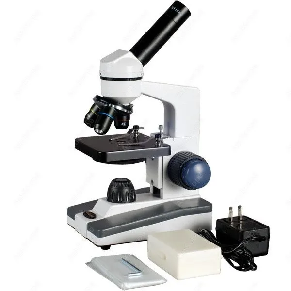 Биологический научный Студенческий микроскоп -- AmScope Supply 1000X биологический +